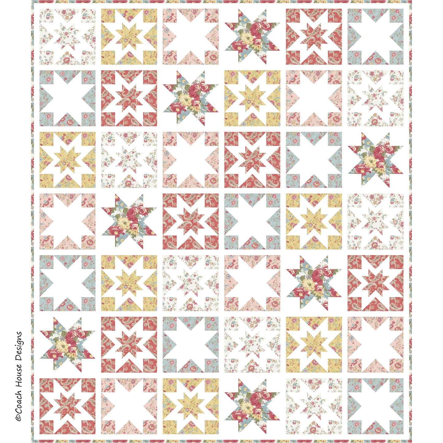 Promenade Stars Quilt Pattern