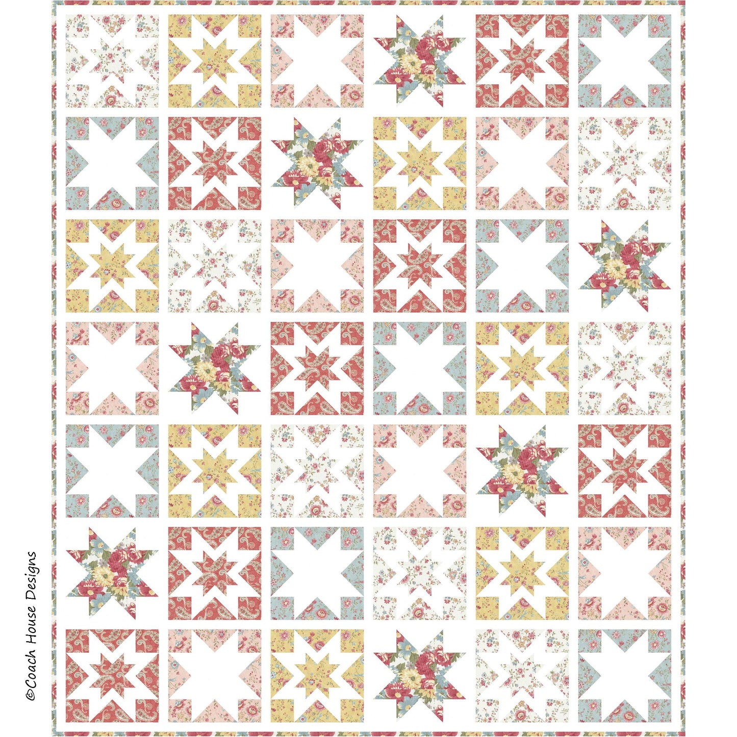 Promenade Stars Downloadable PDF Quilt Pattern