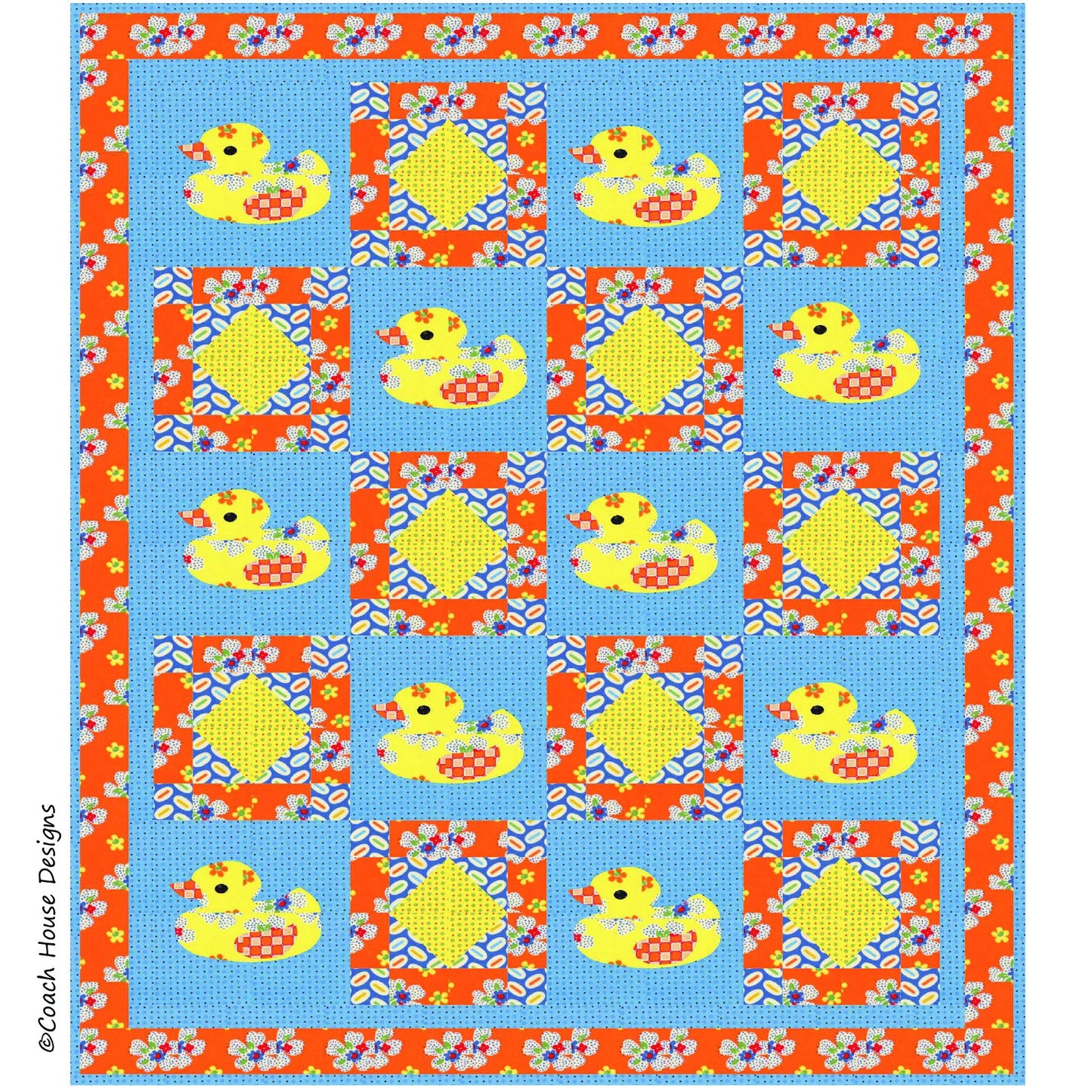 Quack! Downloadable PDF Quilt Pattern