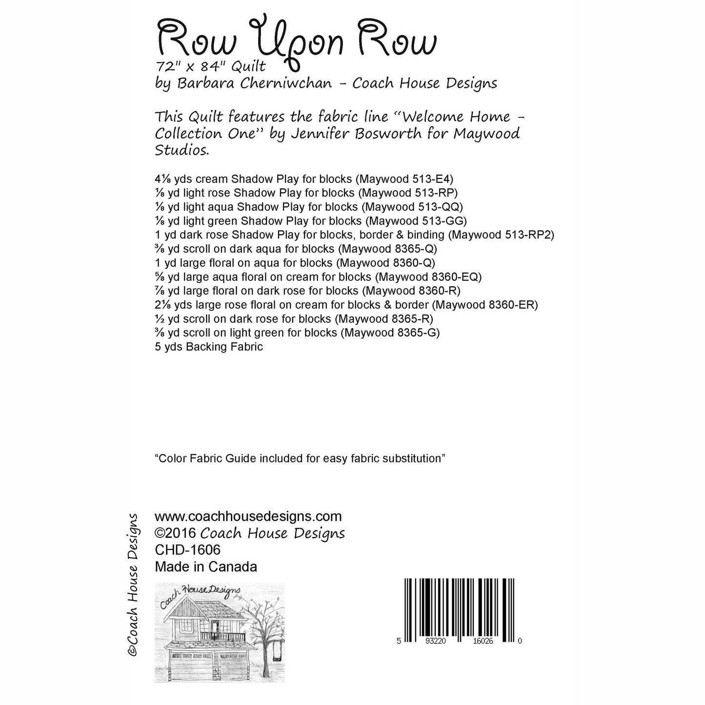 Row Upon Row Quilt Pattern