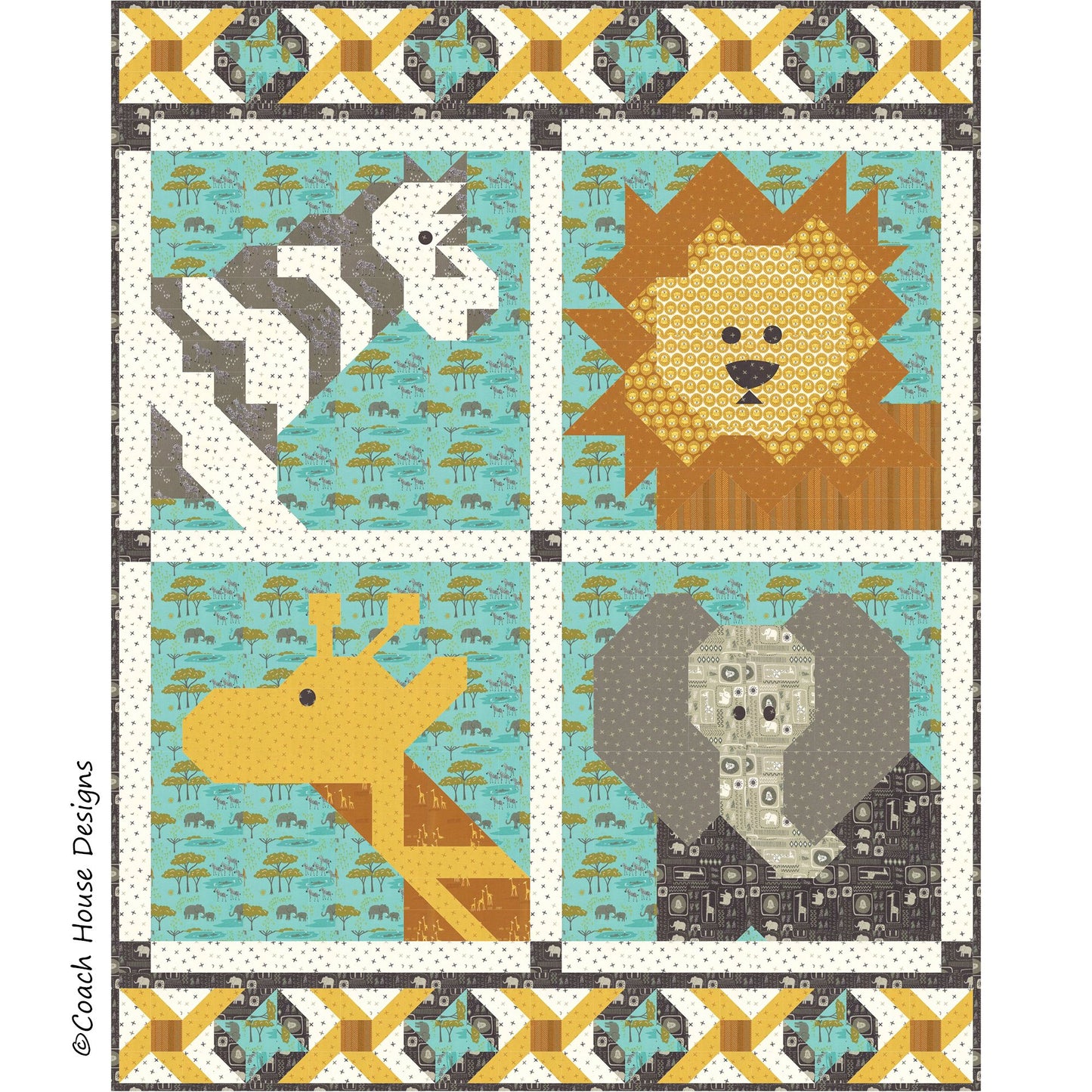 Safari Time Downloadable PDF Quilt Pattern