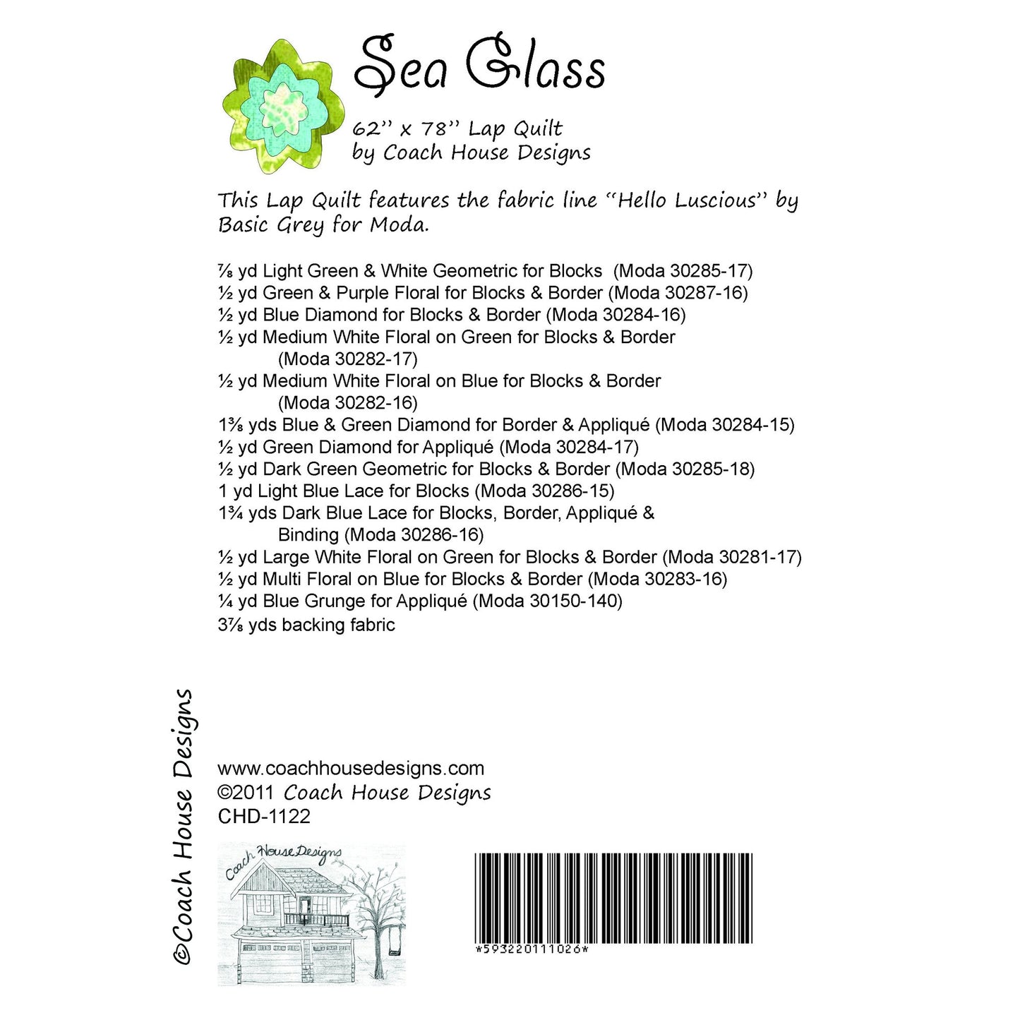 Sea Glass Quilt Pattern