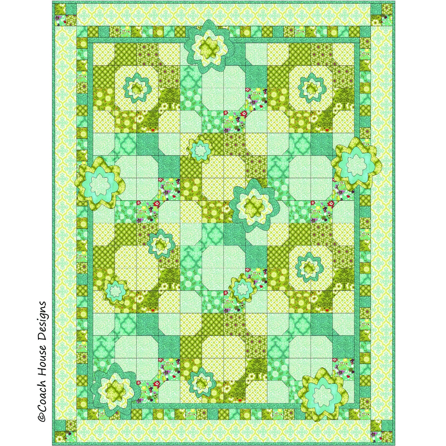 Sea Glass Downloadable PDF Quilt Pattern