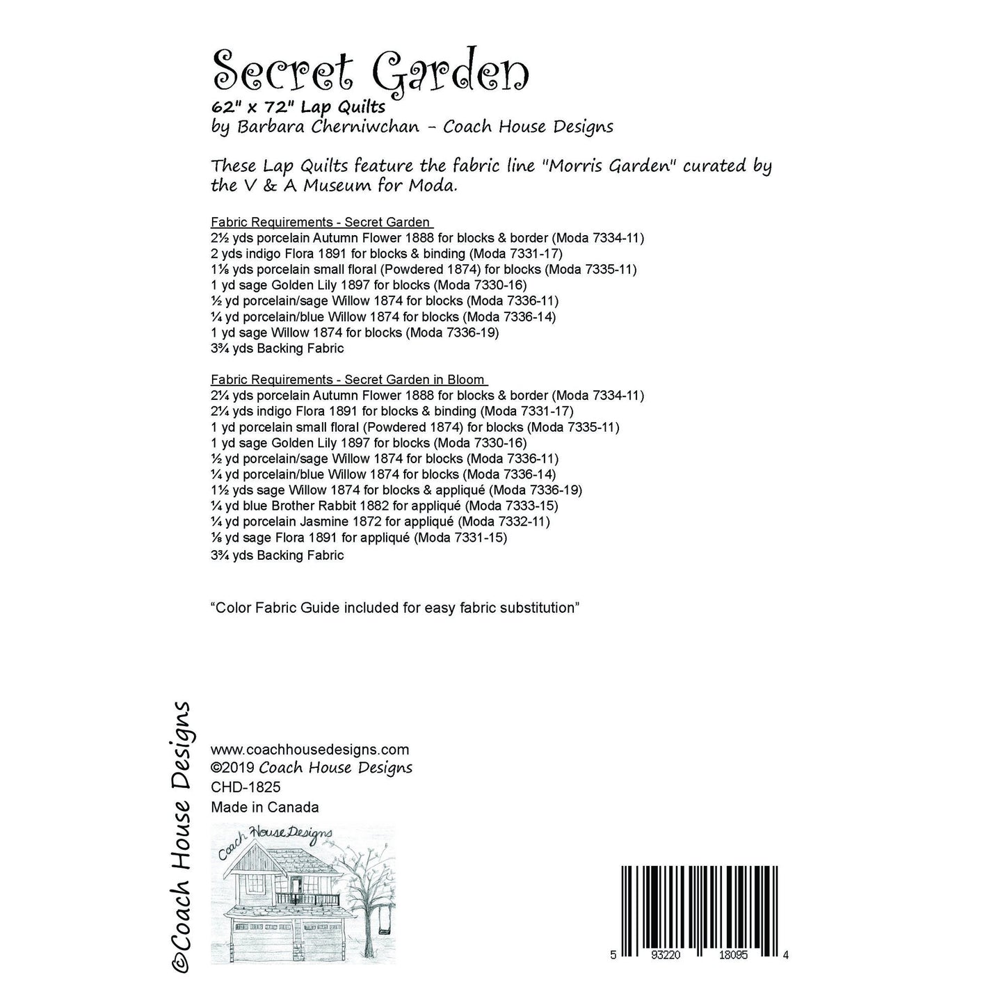 Secret Garden Downloadable PDF Quilt Pattern