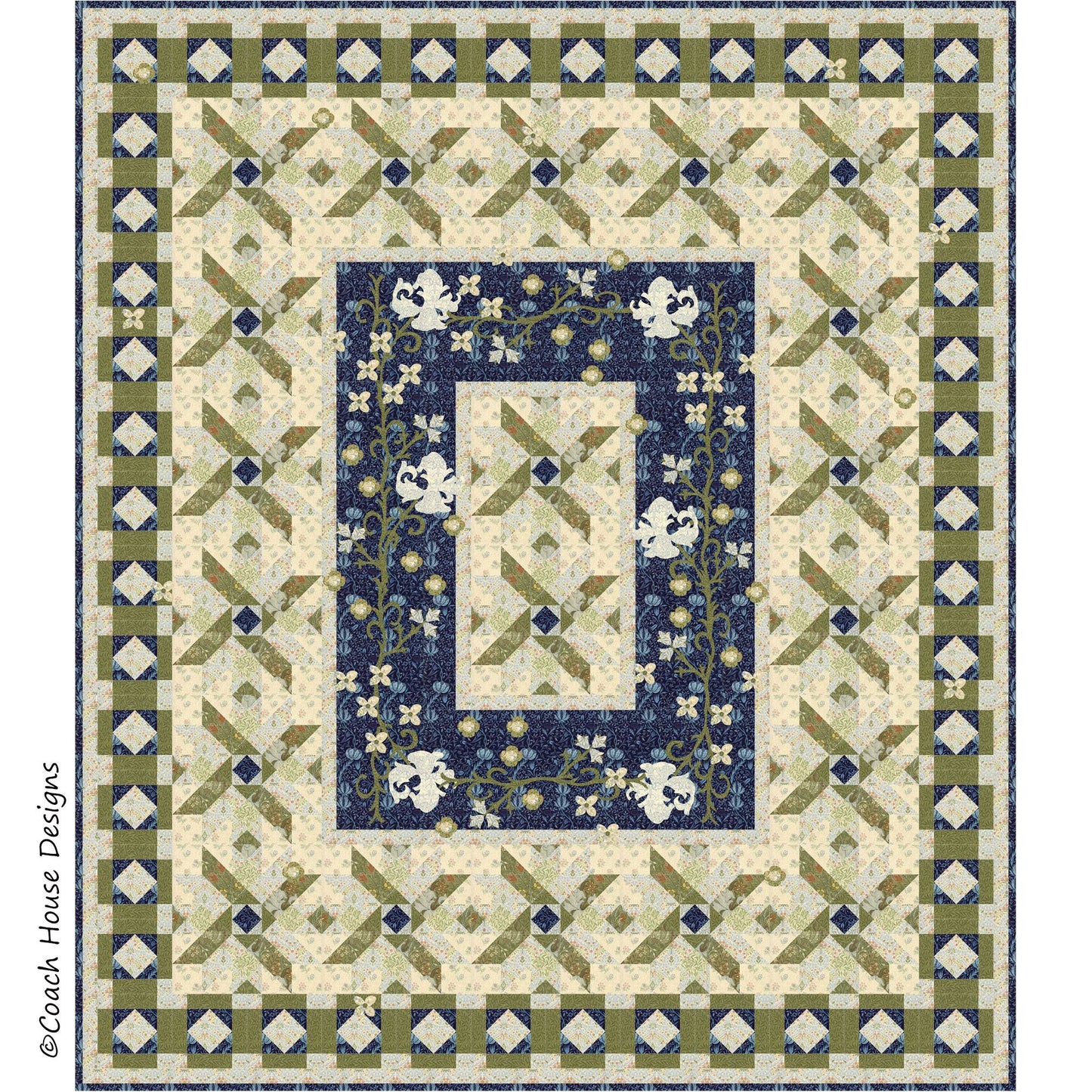 Secret Garden Downloadable PDF Quilt Pattern