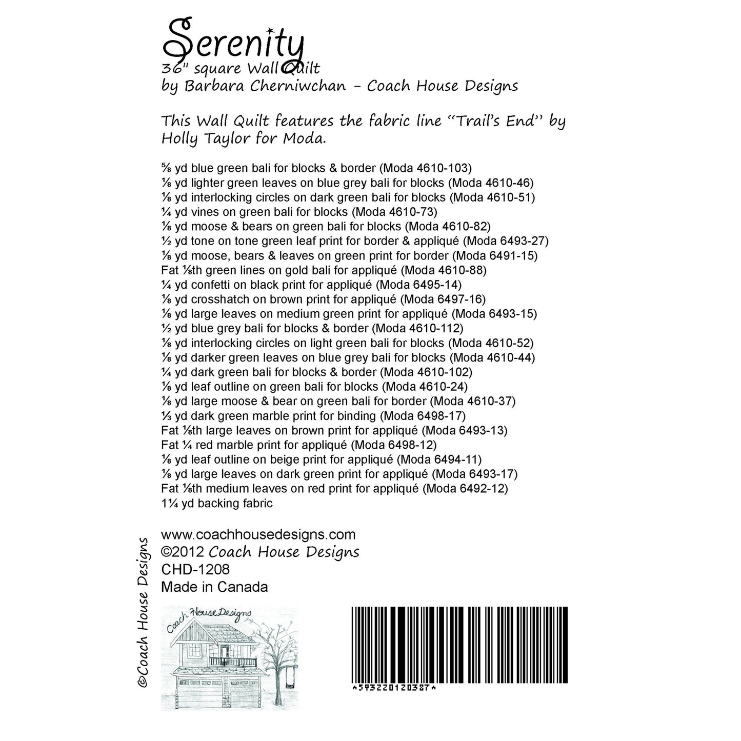 Serenity Downloadable PDF Quilt Pattern