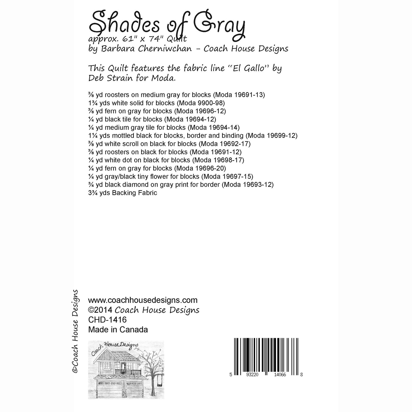 Shades of Gray Downloadable PDF Quilt Pattern