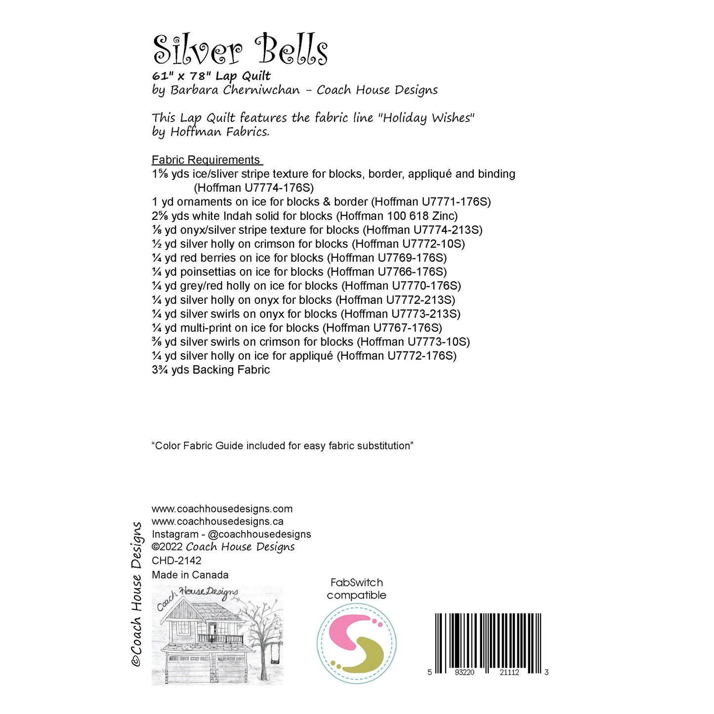 Silver Bells Downloadable PDF Quilt Pattern