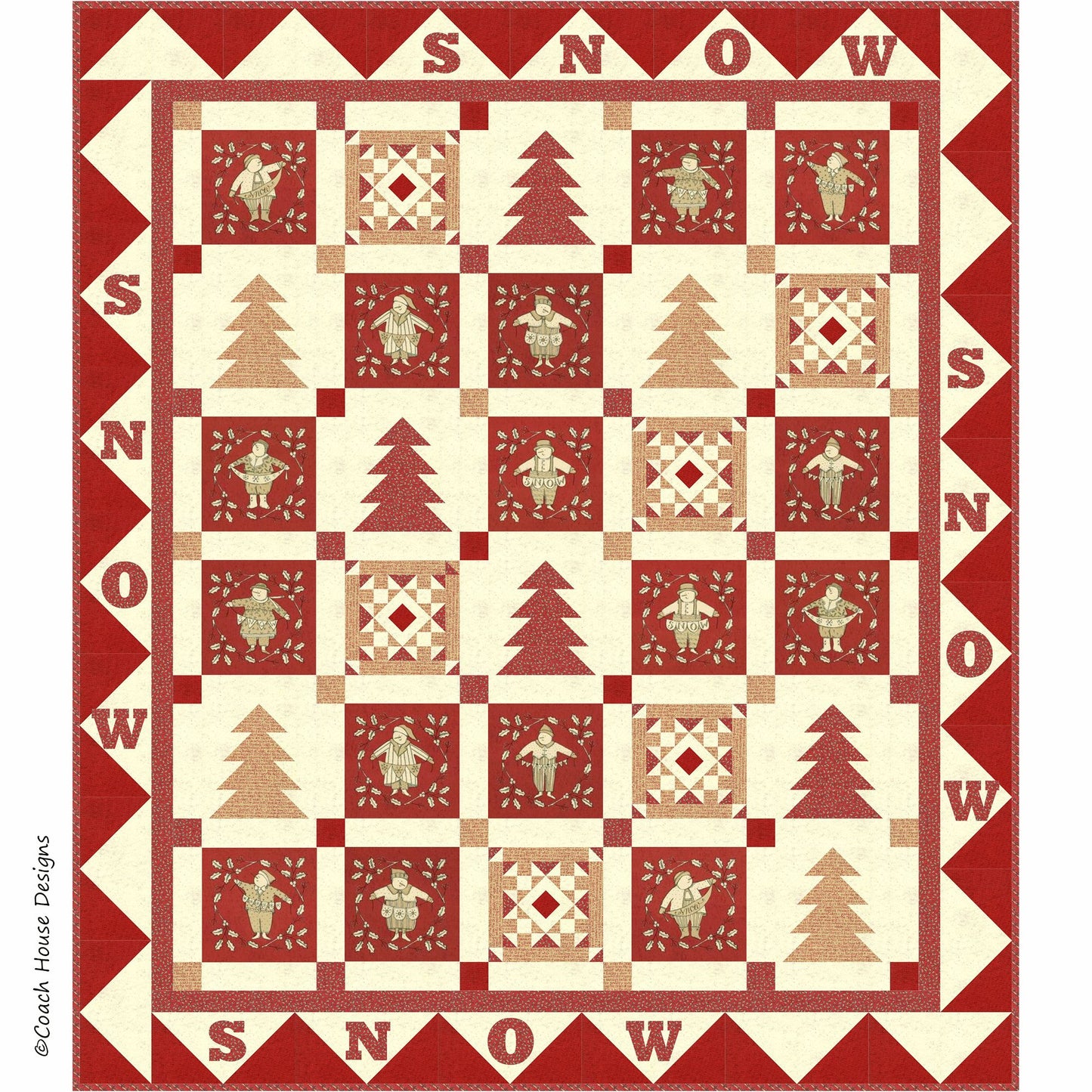 Snow! Downloadable PDF Quilt Pattern