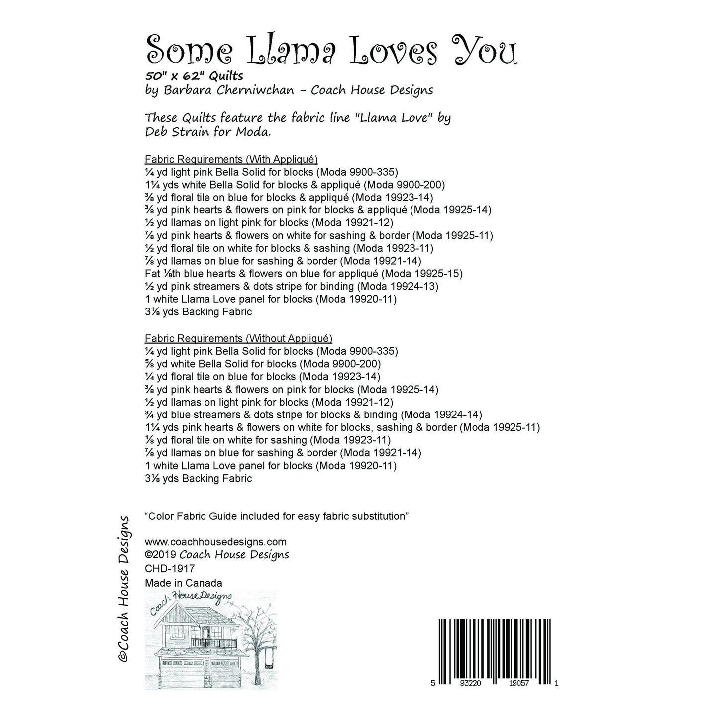 Some Llama Loves You Downloadable PDF Quilt Pattern