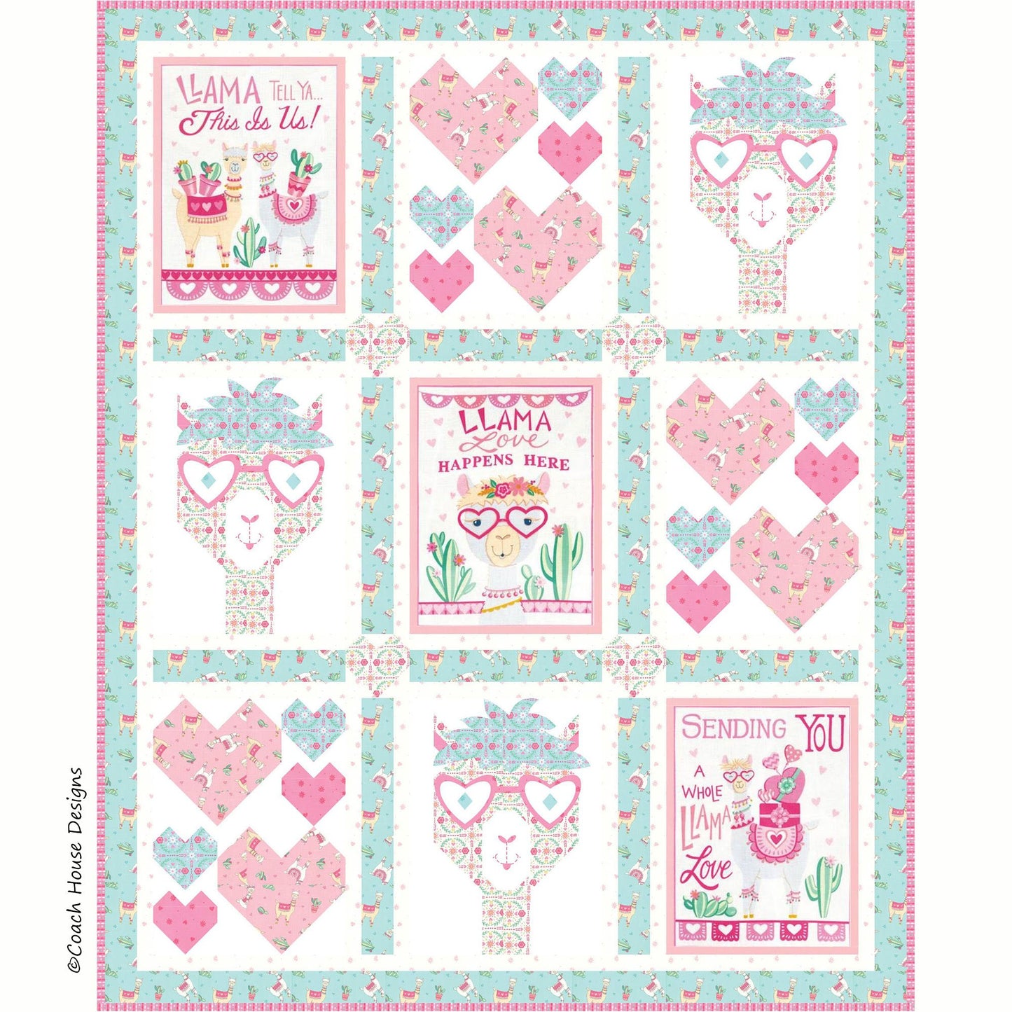 Some Llama Loves You Downloadable PDF Quilt Pattern