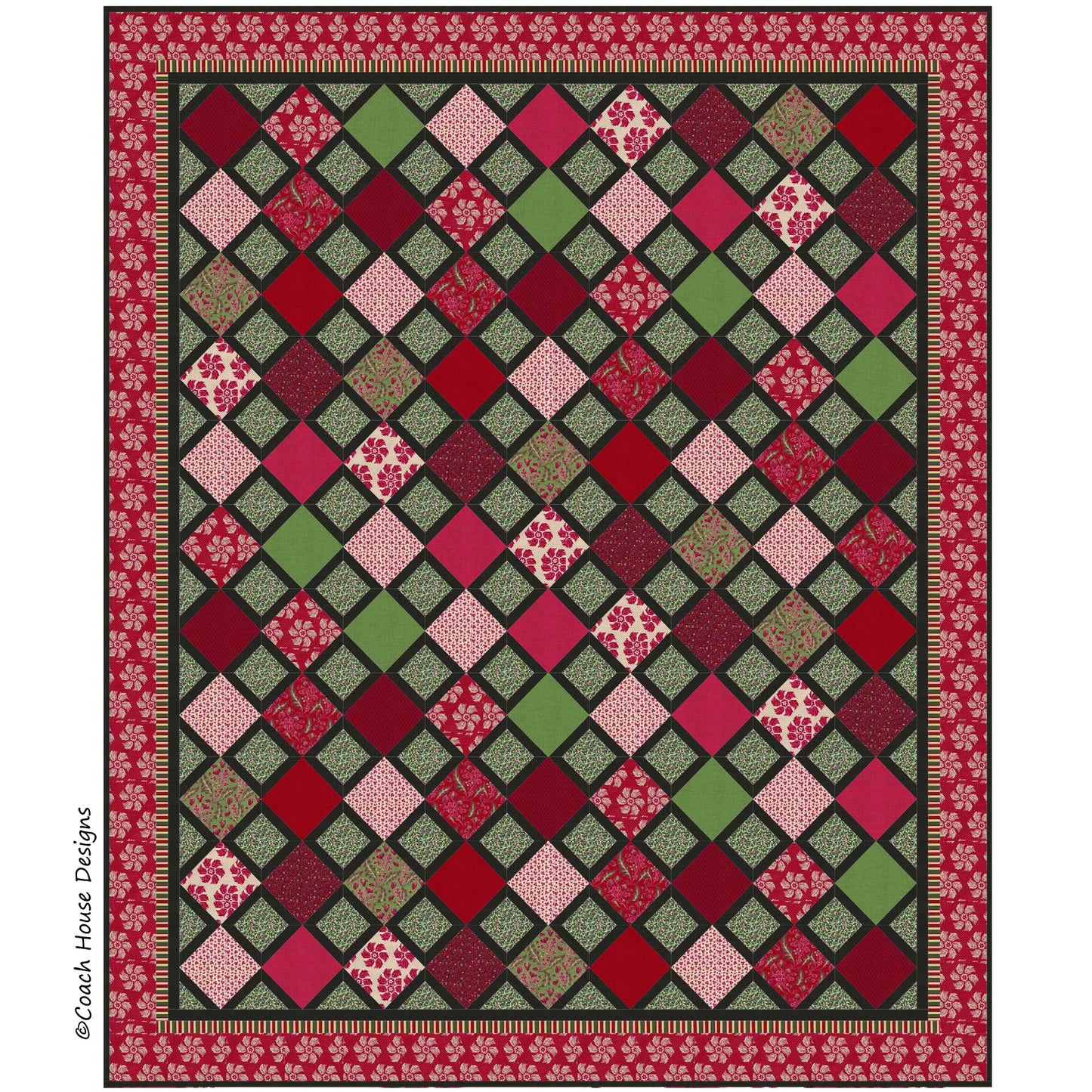 Stained Glass Downloadable PDF Quilt Pattern