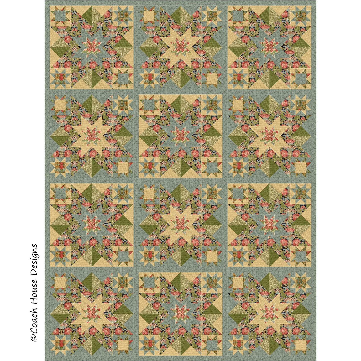 Starry Night Downloadable PDF Quilt Pattern