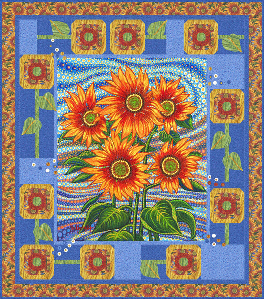 Sunflower Dream Downloadable PDF Quilt Pattern