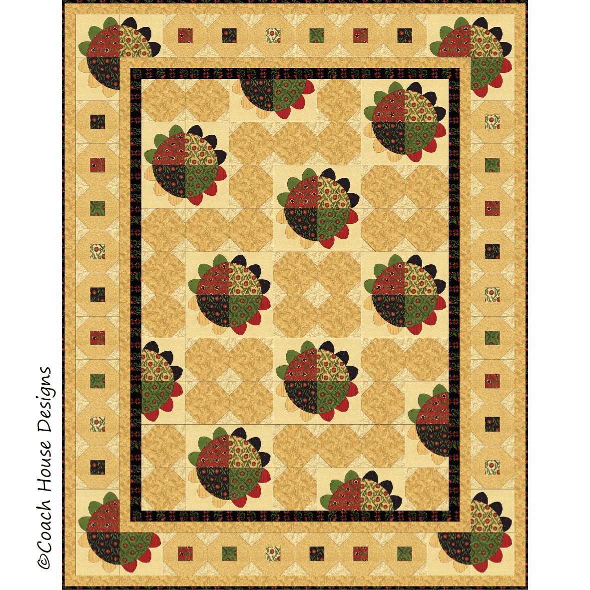 Sunflowers Quilt Pattern