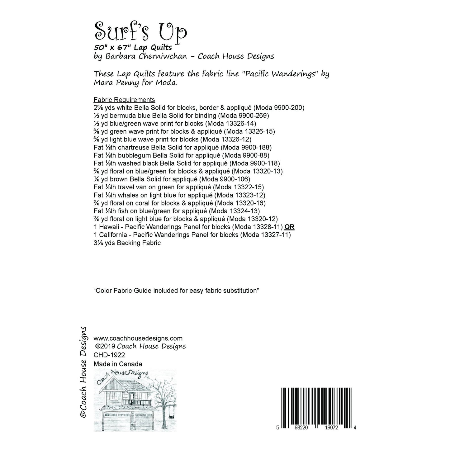 Surf’s Up Downloadable PDF Quilt Pattern