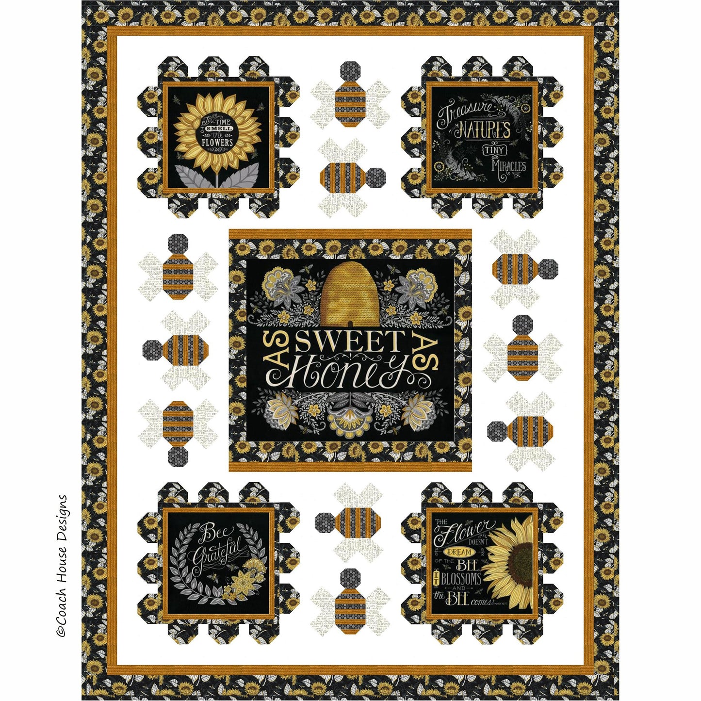 Sweet as Honey Downloadable PDF Quilt Pattern