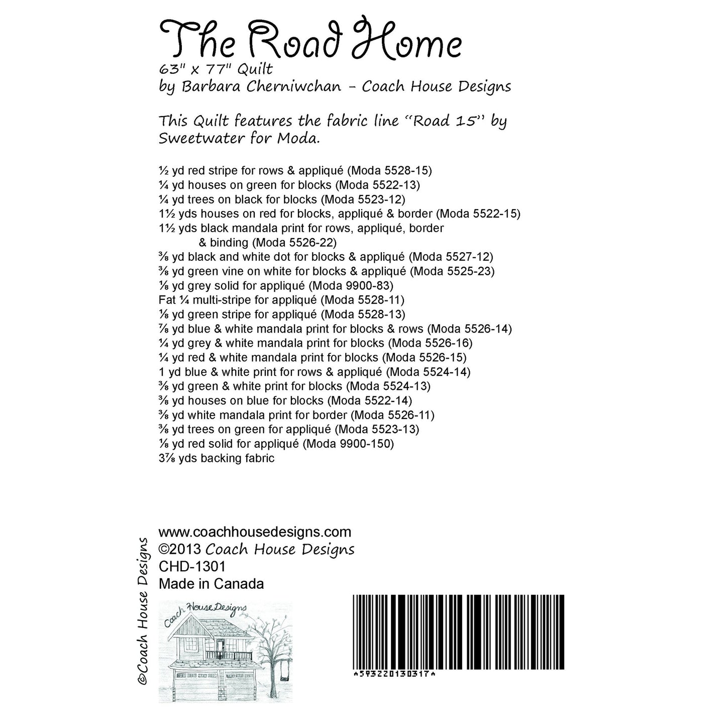 The Road HomeDownloadable PDF Quilt Pattern