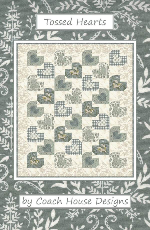 Tossed Hearts Downloadable PDF Quilt Pattern