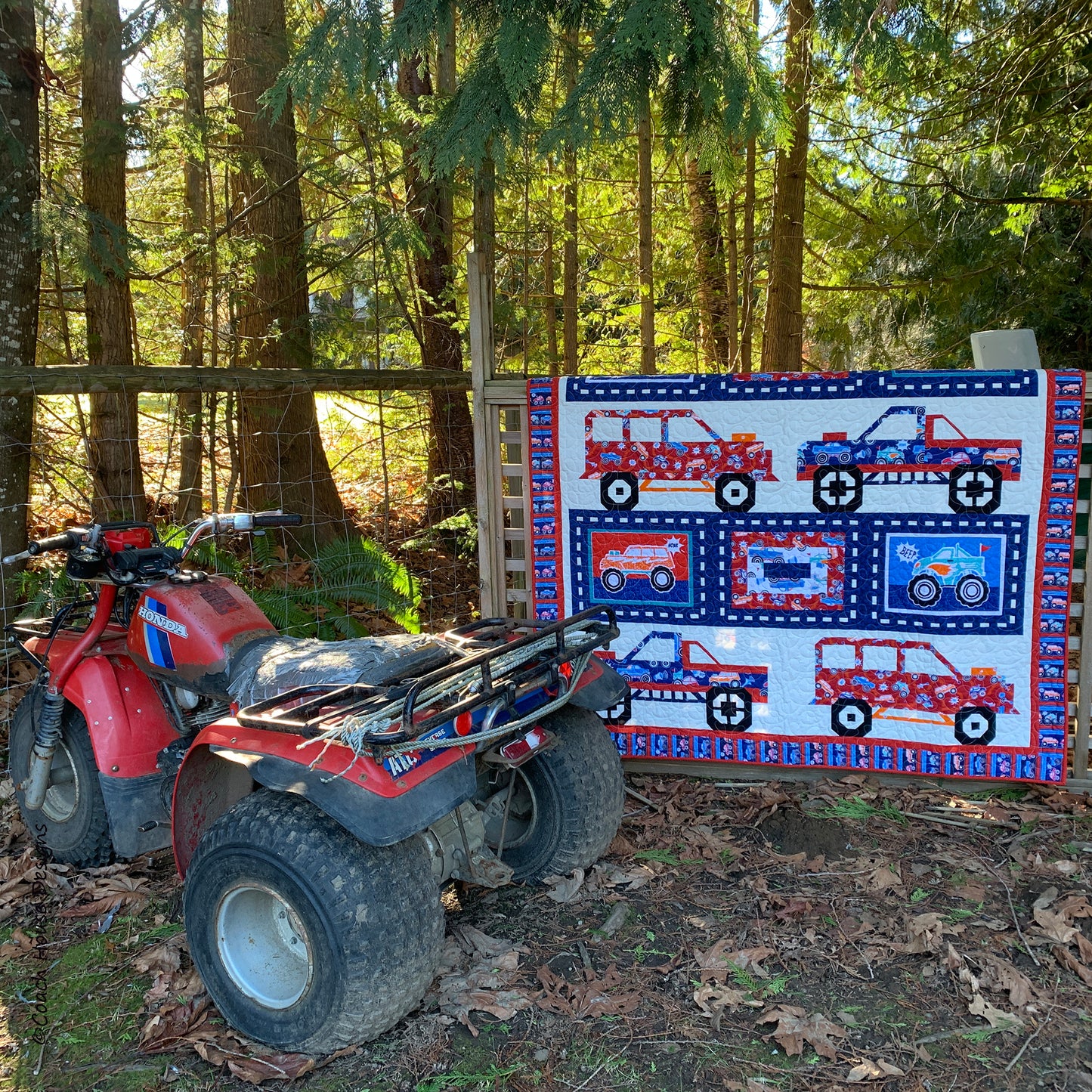 Truck Rally Downloadable PDF Quilt Pattern