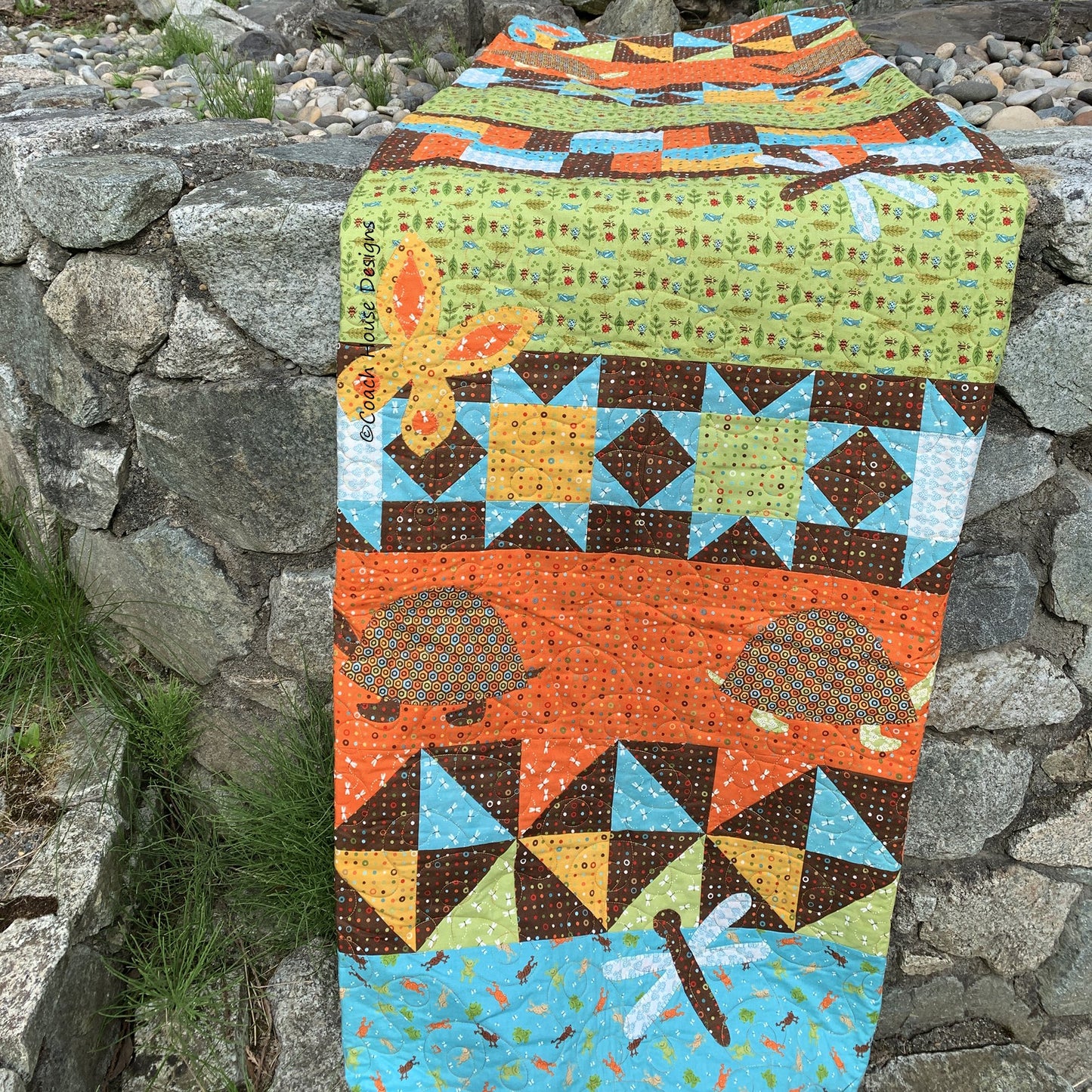 Turtles in the Meadow Quilt Pattern