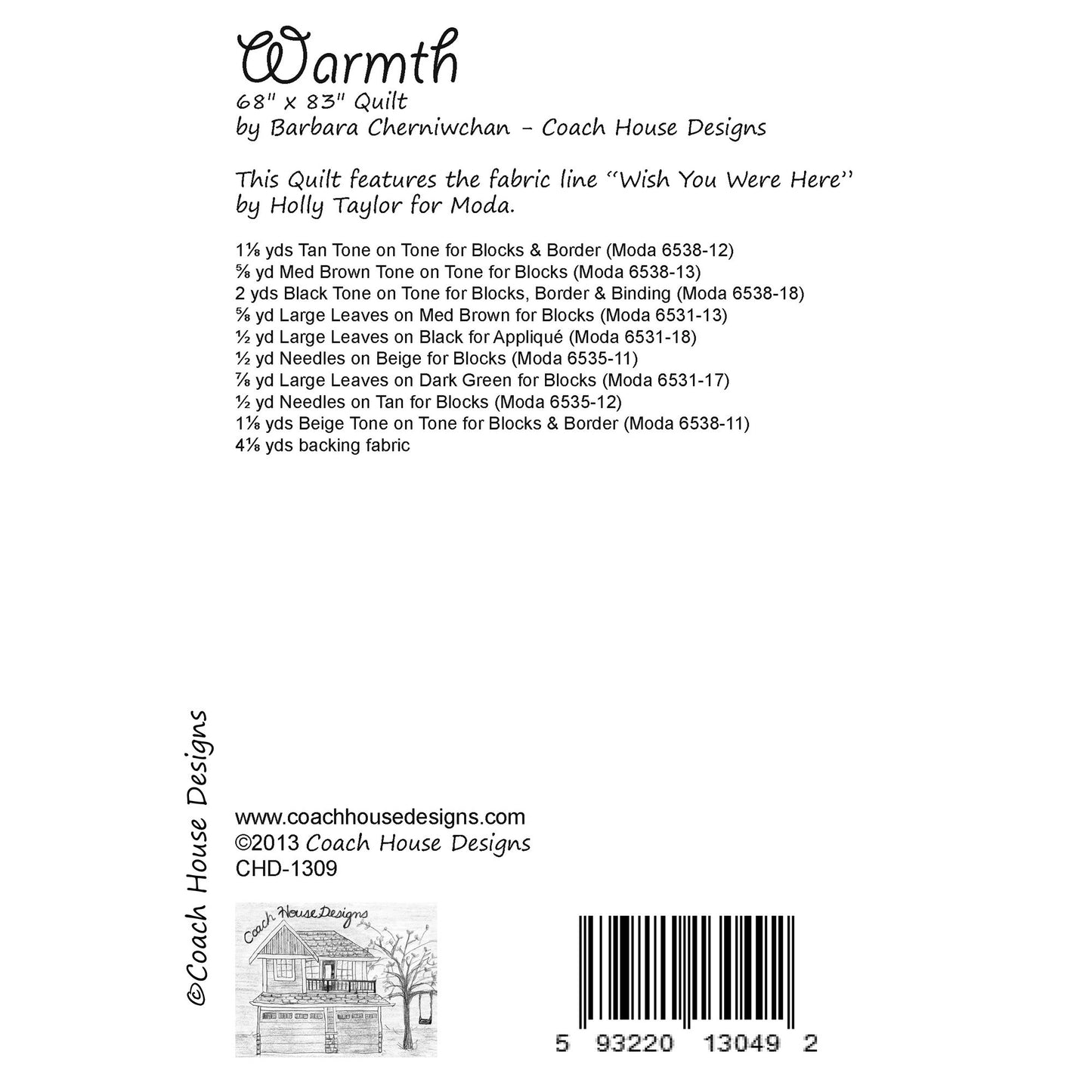 Warmth Downloadable PDF Quilt Pattern