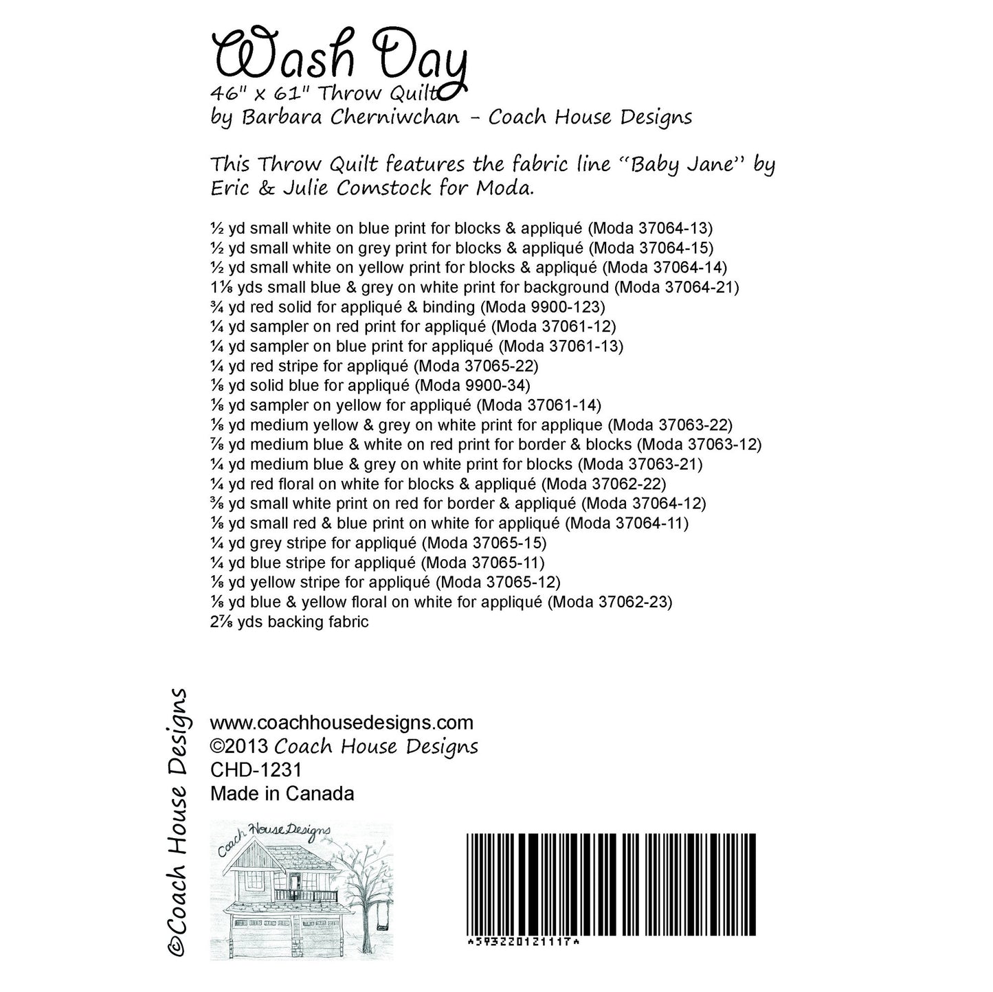 Wash Day Downloadable PDF Quilt Pattern