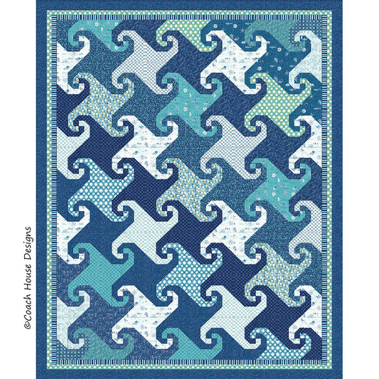 Waves Downloadable PDF Quilt Pattern