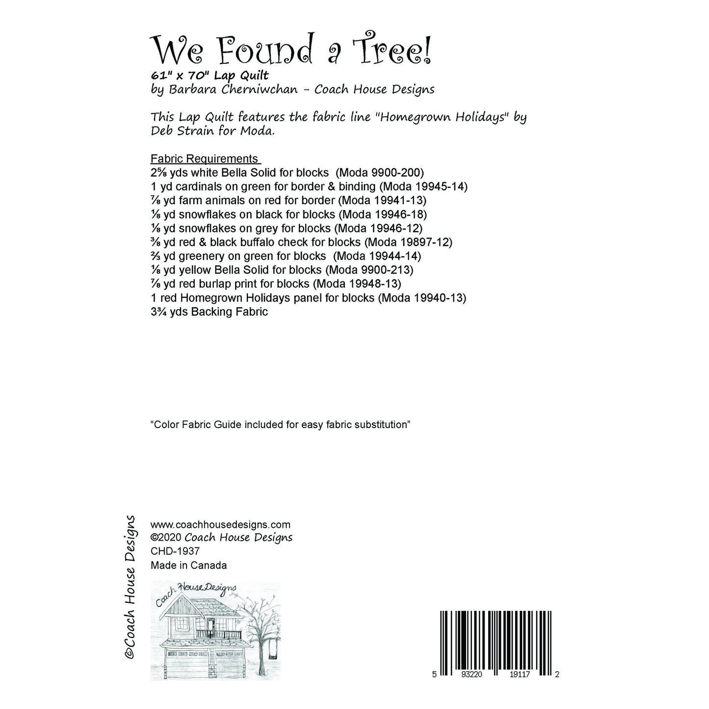 We Found a Tree! Quilt Pattern