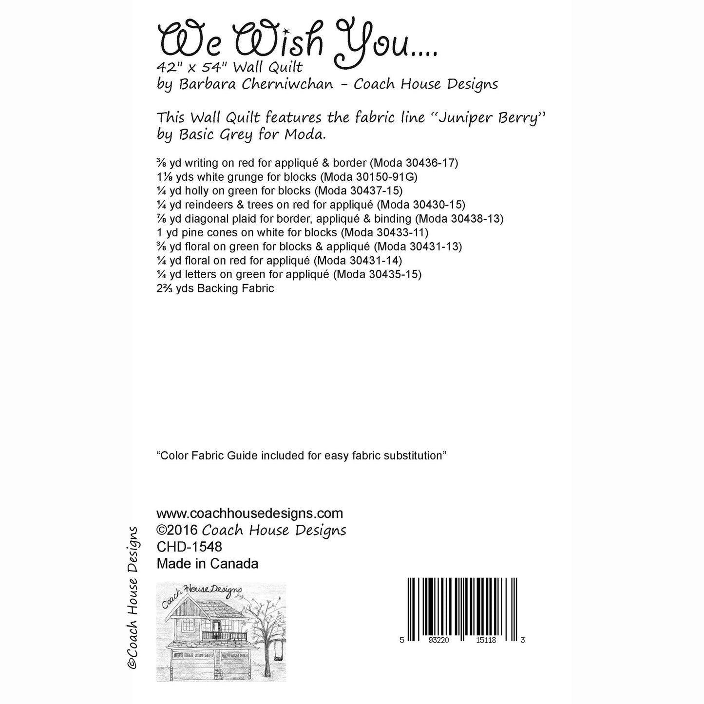 We Wish You... Downloadable PDF Quilt Pattern