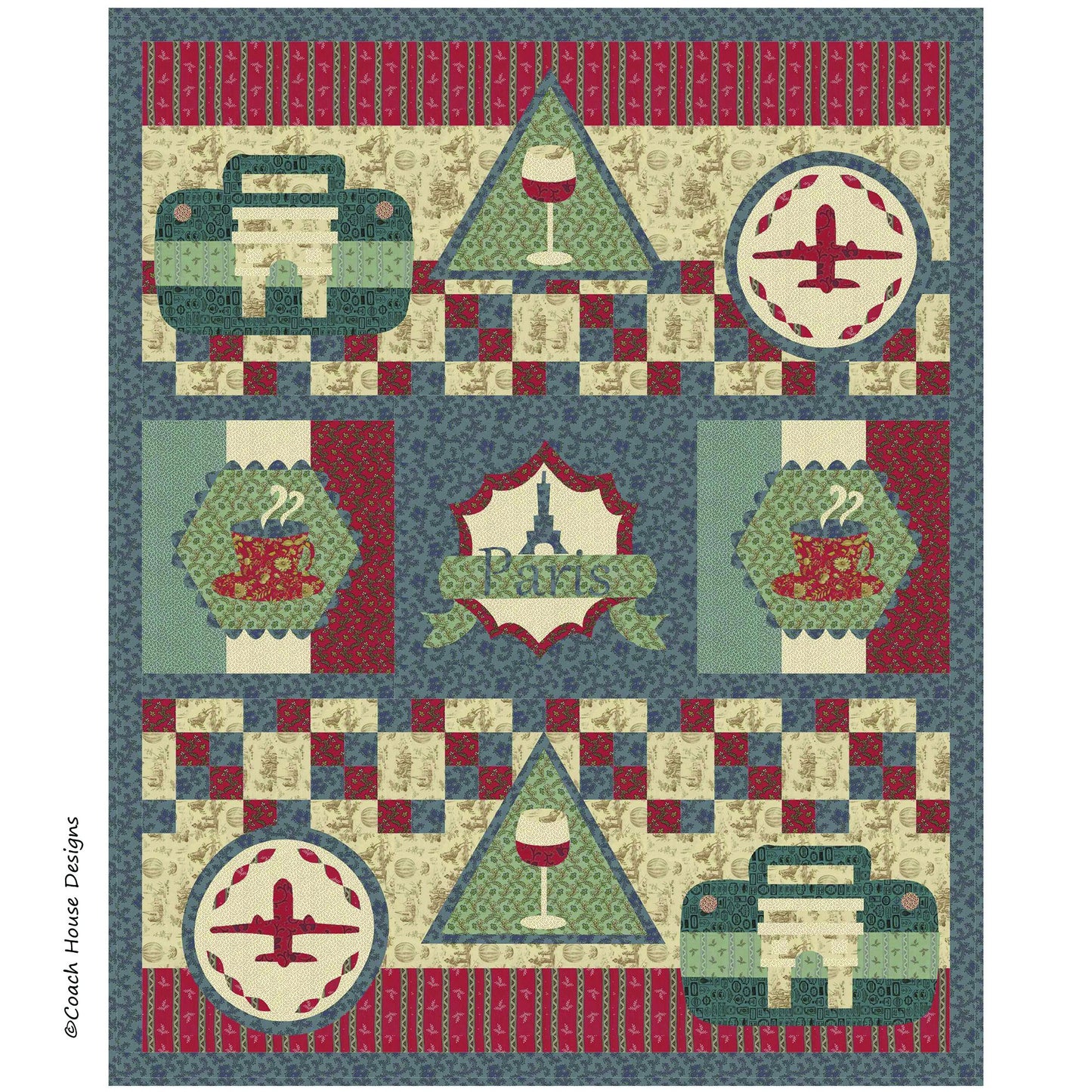 Weekend in Paris Downloadable PDF Quilt Pattern