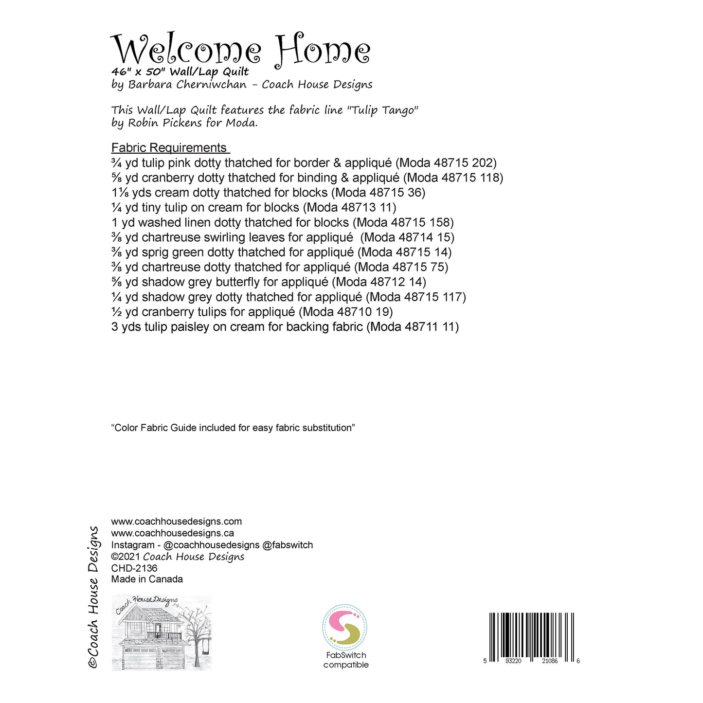 Welcome Home Quilt Pattern