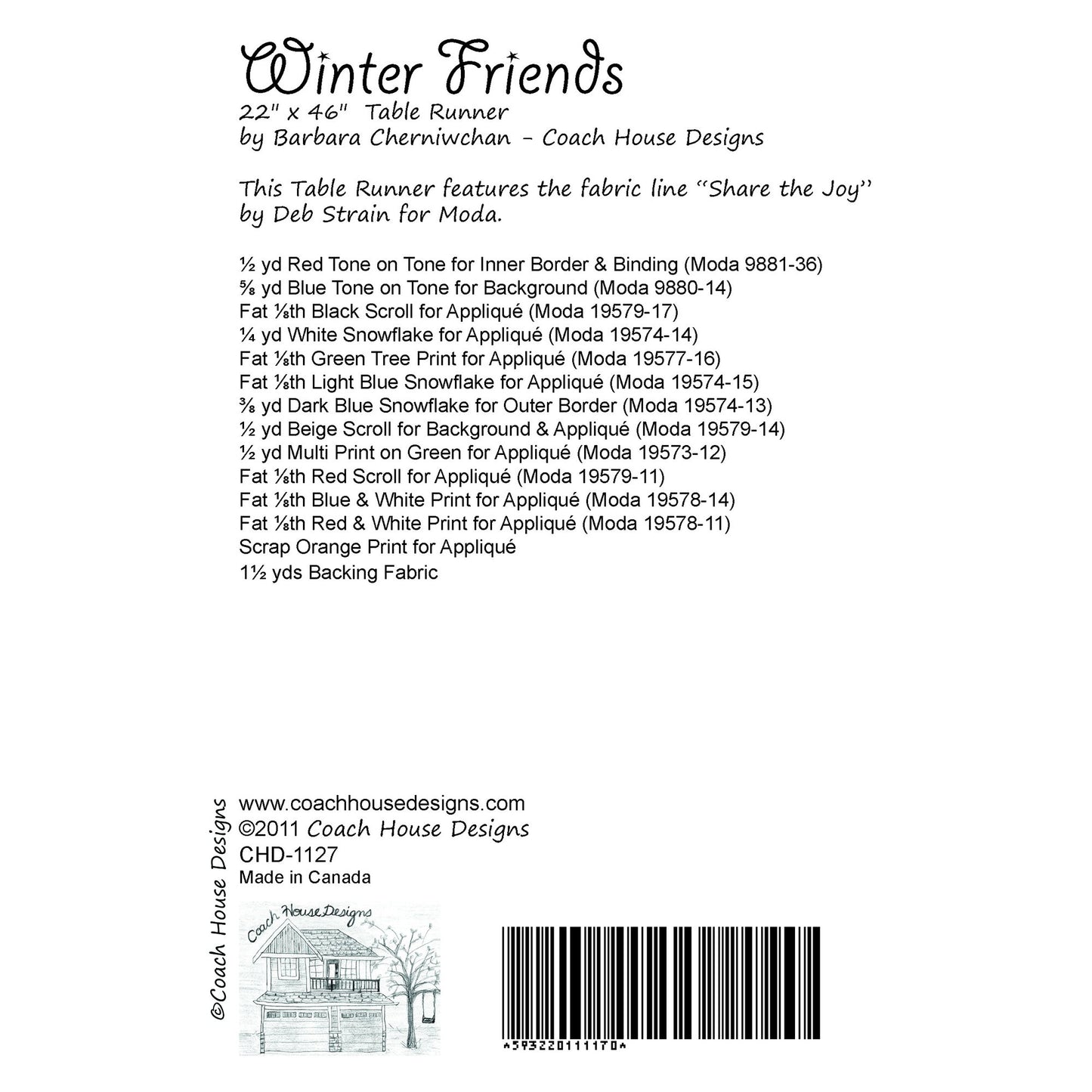 Winter Friends Quilt Pattern