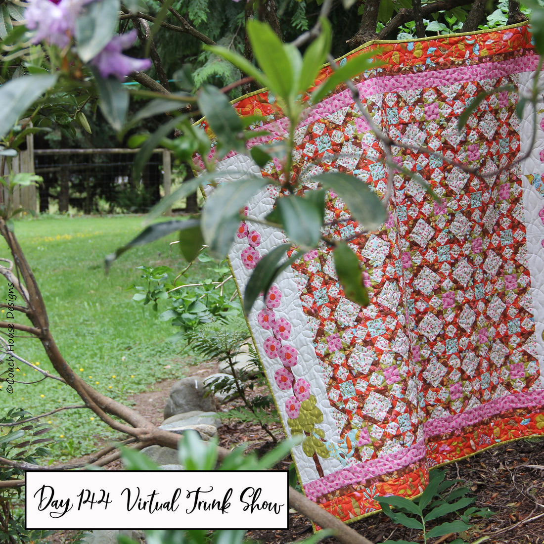 Day 144 of my Virtual Trunk Show - Hollyhock Garden