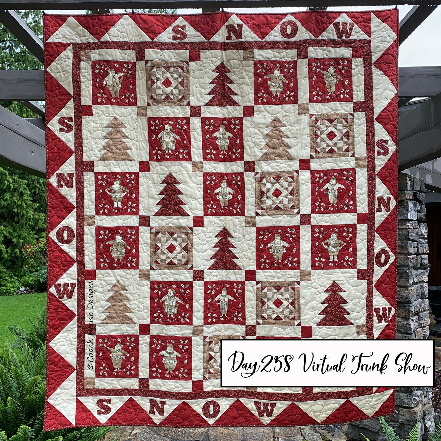 Day 258 of my Virtual Trunk Show -  Snow!