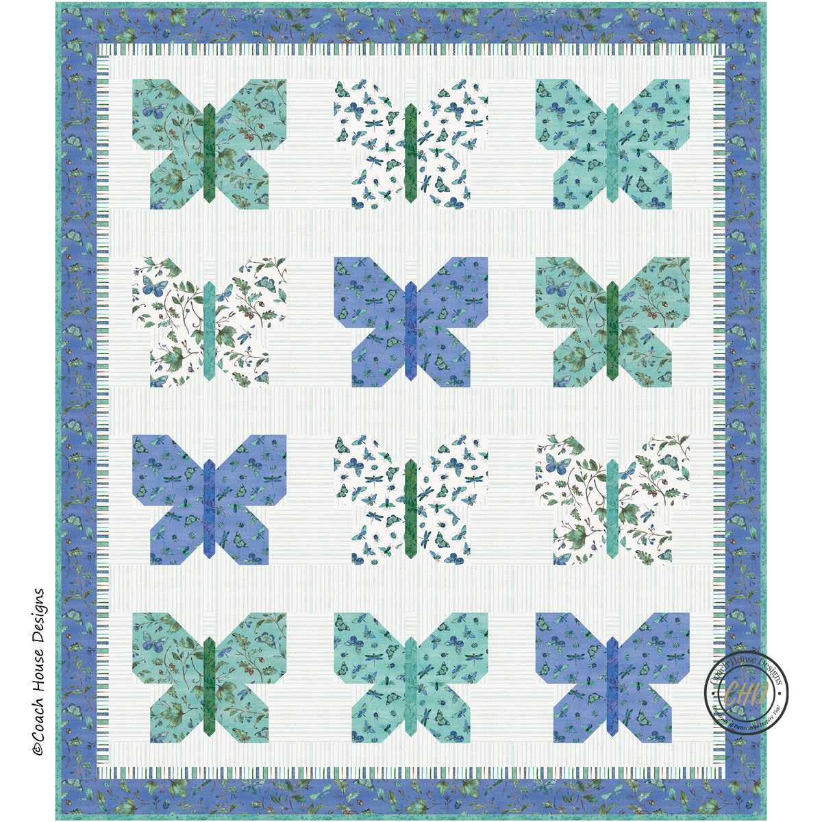 Beauty-ful Butterflies Downloadable PDF Quilt Pattern (Pre-Order)