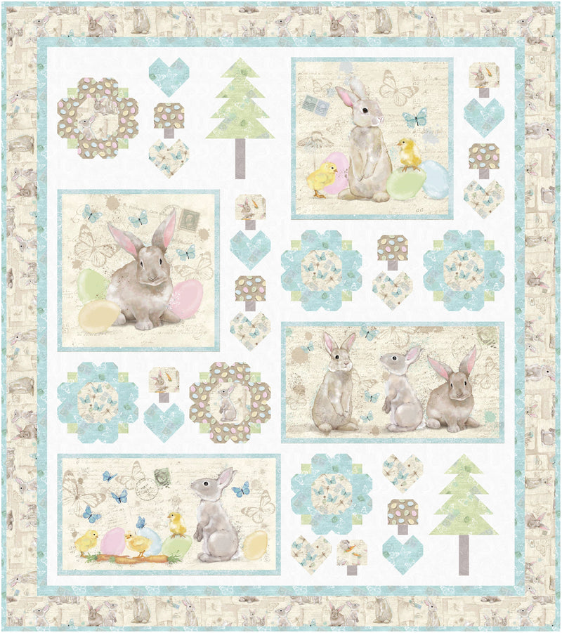 Bunny Love Quilt Pattern Downloadable PDF Quilt Pattern (Pre-Order)