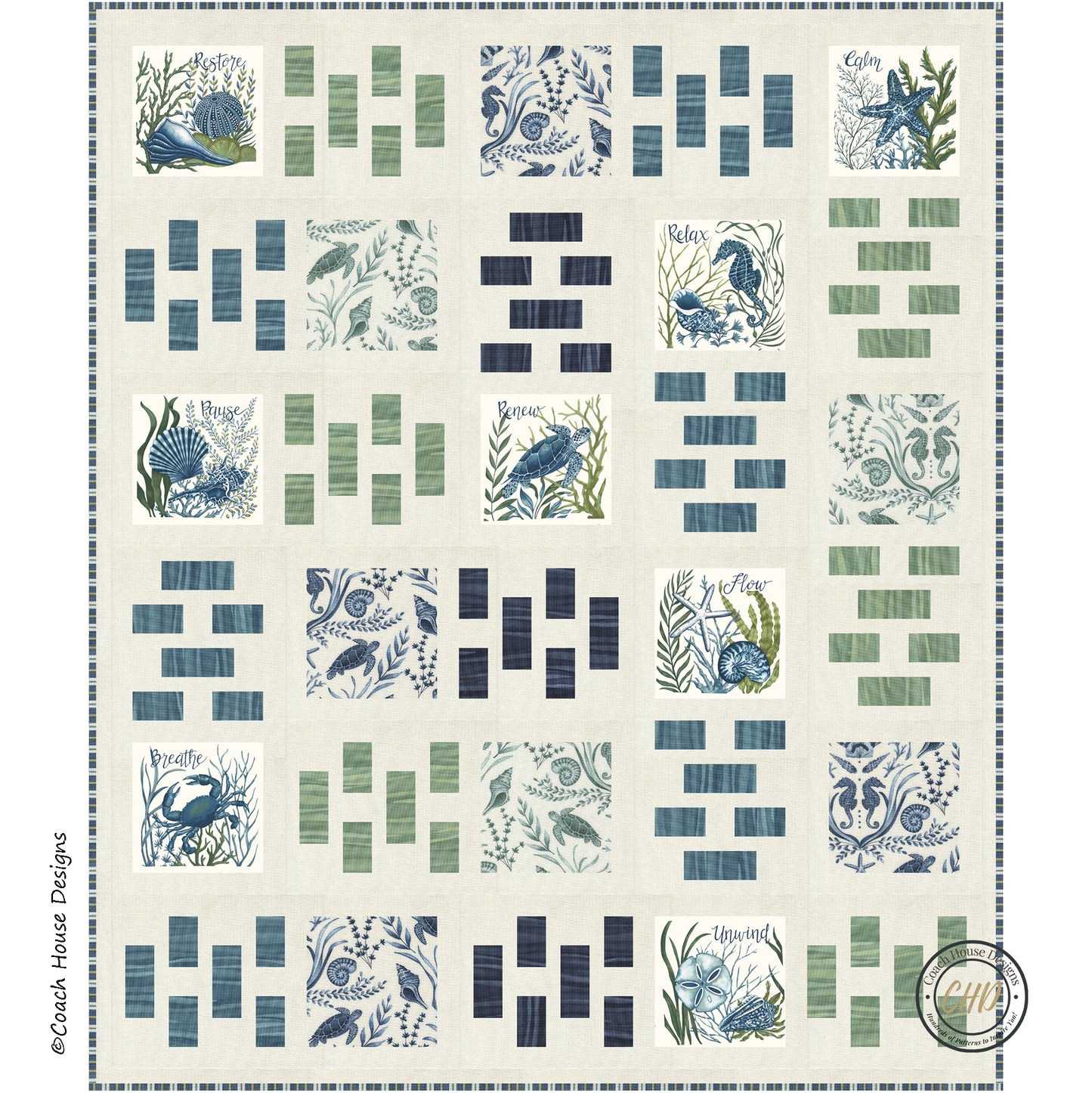By the Shore Downloadable PDF Lap Quilt Pattern (Pre-Order)