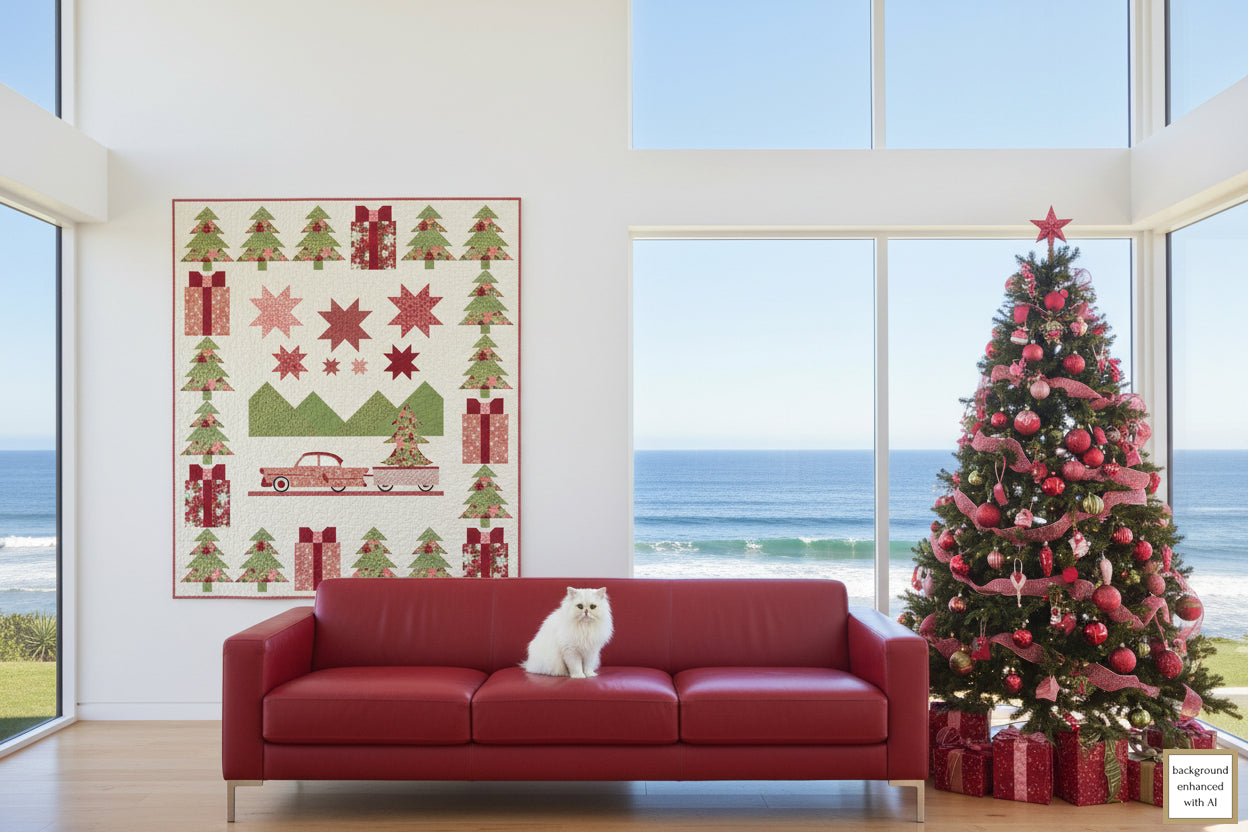 California Christmas Downloadable PDF Quilt Pattern