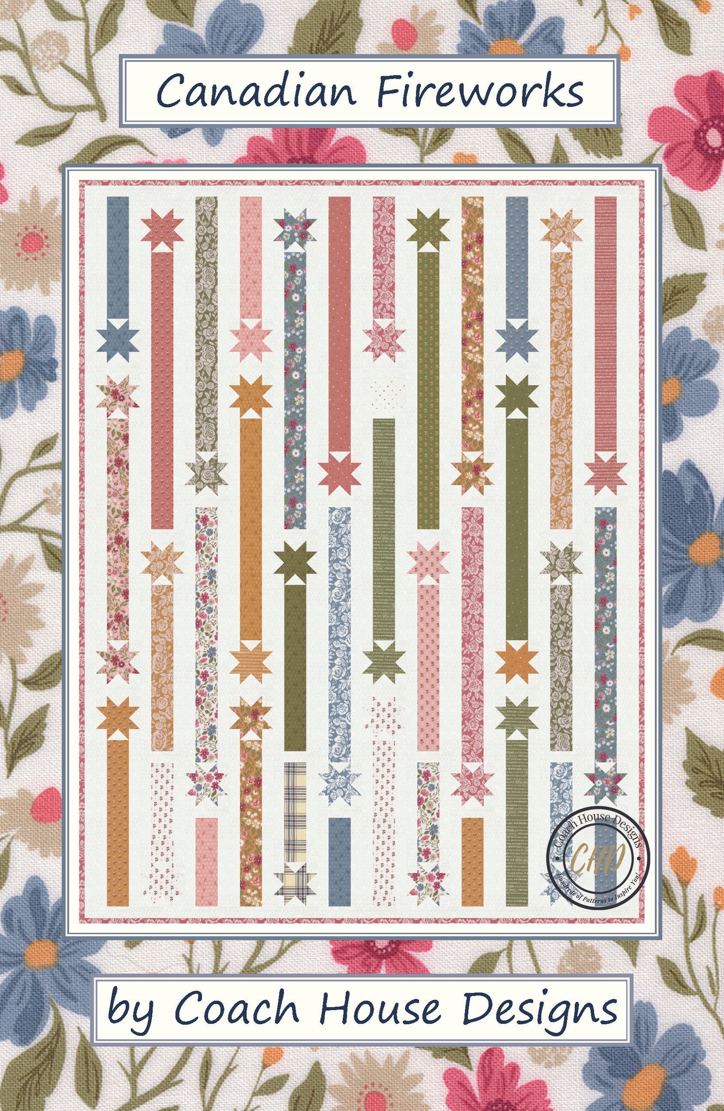 Canadian Fireworks Downloadable PDF Quilt Pattern (Pre-Order)