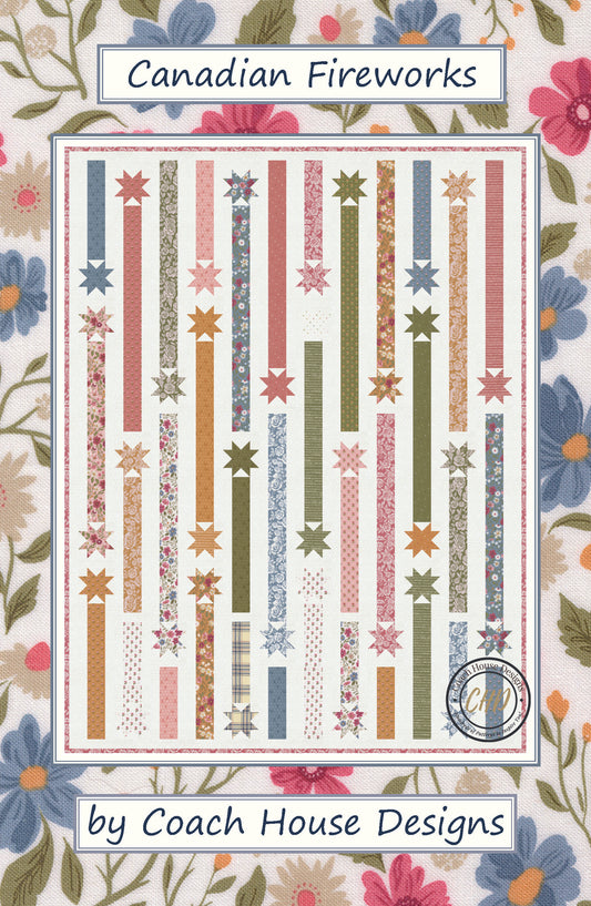 Canadian Fireworks Downloadable PDF Quilt Pattern (Pre-Order)