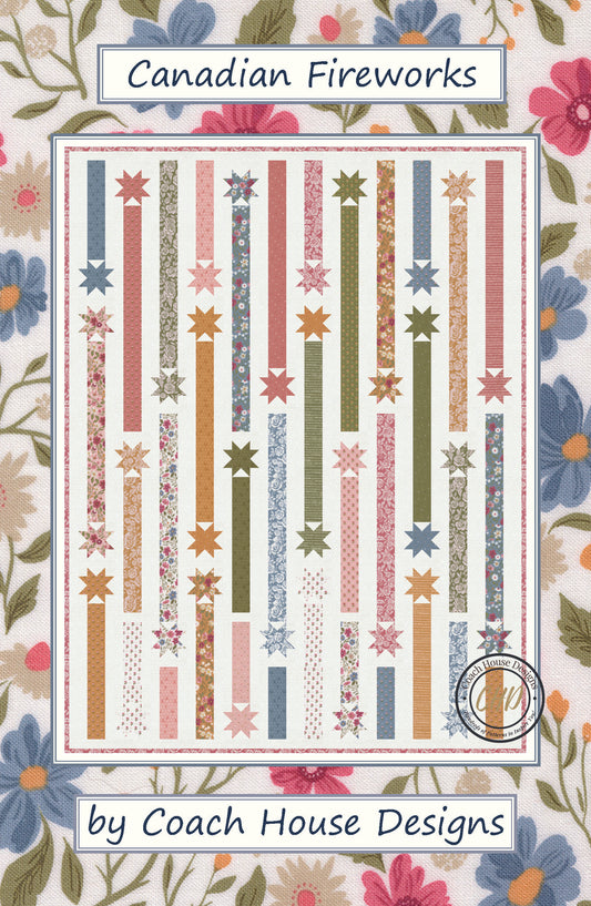 Canadian Fireworks Downloadable PDF Quilt Pattern