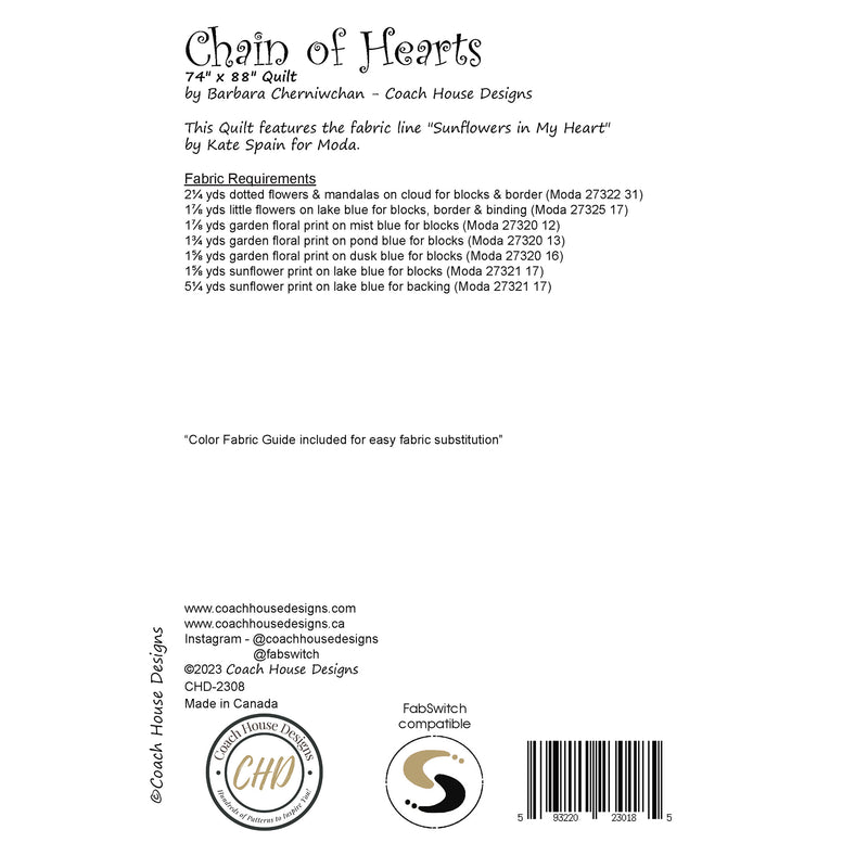 Chain of Hearts Digital Pattern