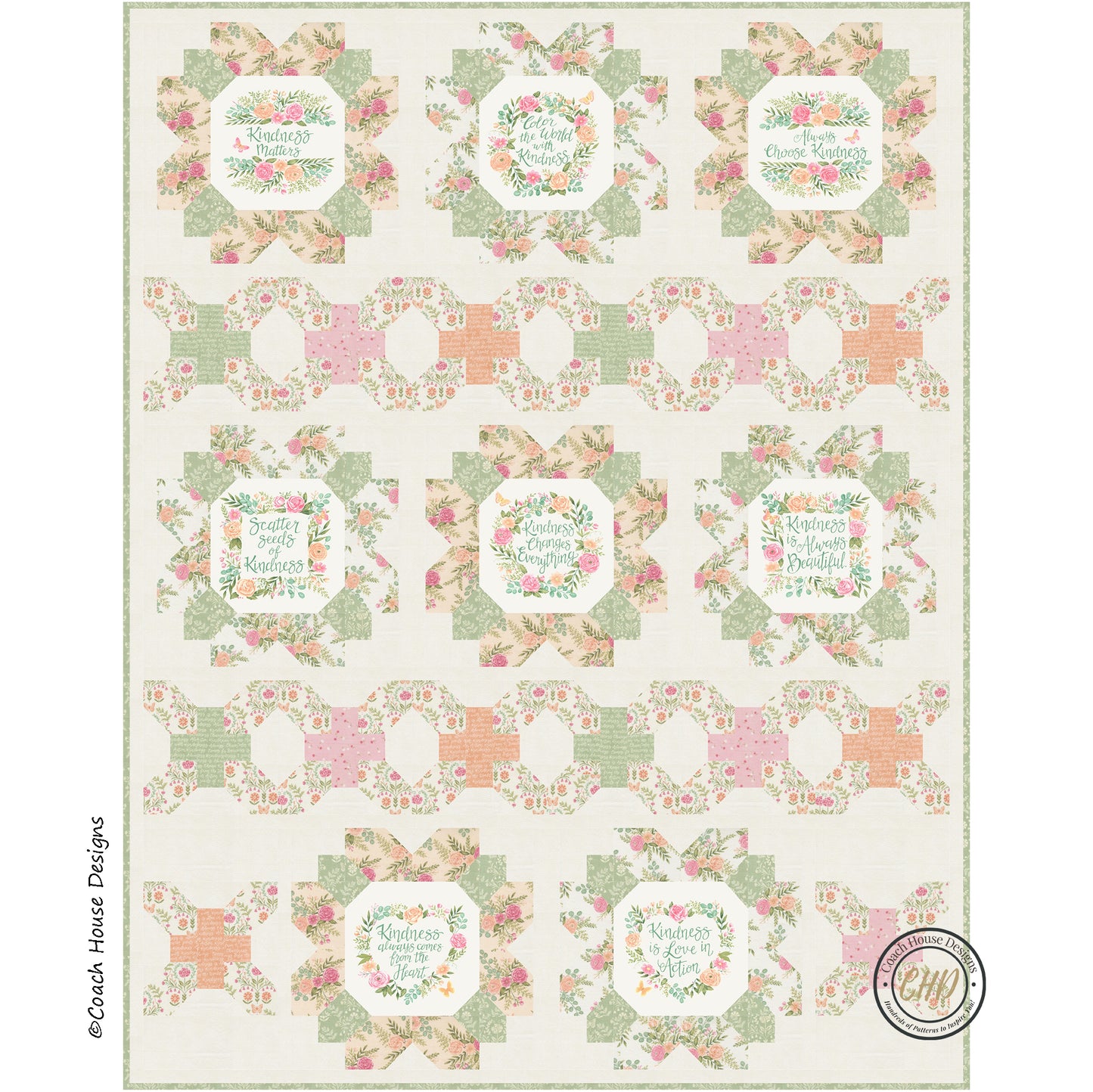 Choose Kindness Downloadable PDF Quilt Pattern