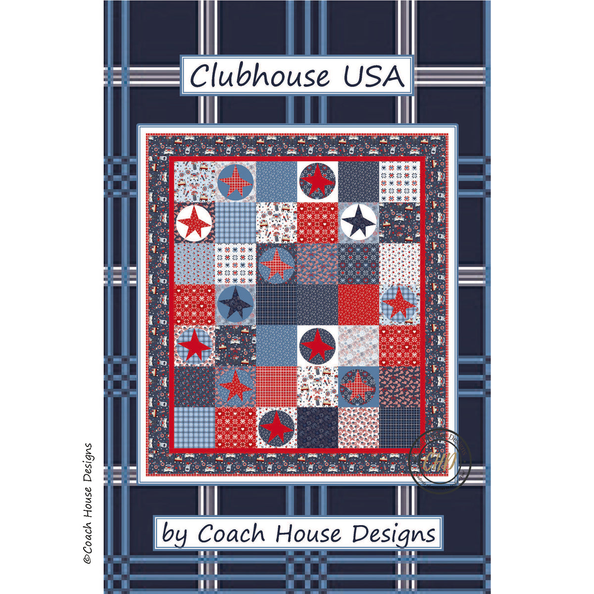 Clubhouse USA Downloadable PDF Quilt Pattern (Pre-Order)