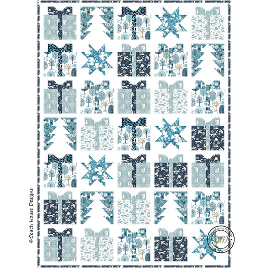 Cool Blue Christmas Downloadable PDF Quilt Pattern