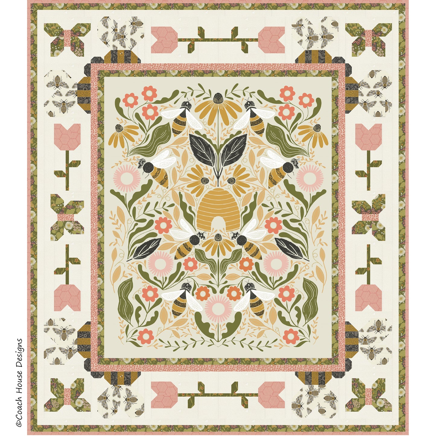 Dance of the Bees Downloadable PDF Quilt Pattern