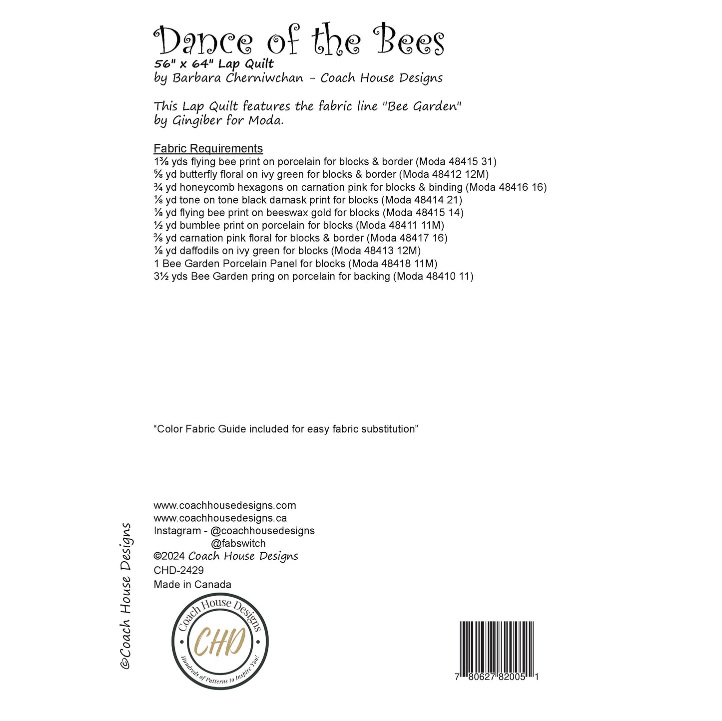 Dance of the Bees Downloadable PDF Quilt Pattern