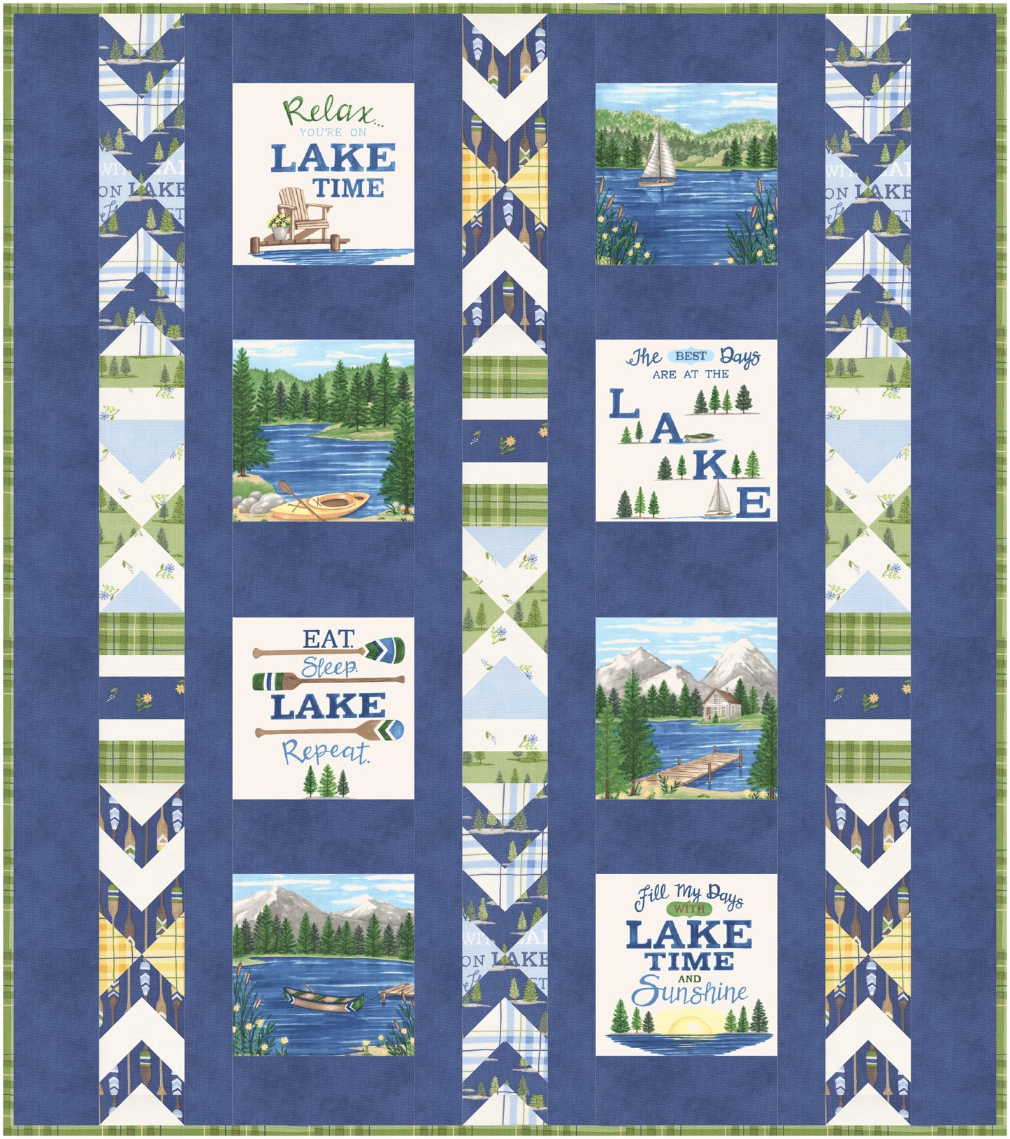 Day at the Lake Downloadable PDF Quilt Pattern