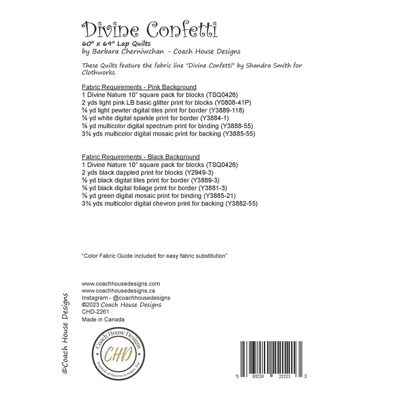 Divine Confetti Downloadable PDF Quilt Pattern